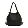 thumbnail image 2 of EHJRE Bucket Bag for Women Detachable Shoulder Strap Portable Stylish Commuting Travel Black, 2 of 9