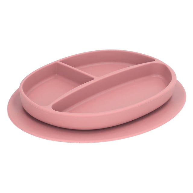 Plato de Succión para Bebé Libre de BPA Apto para Lavavajillas en Microondas Seguro para Evitar Resbalones Plato Dividido Portátil de Silicona para Niños Pequeños ANGGREK Otros