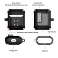 thumbnail image 6 of Duo Shield Secure Lock Designed For Apple AirPods Generation 1 & 2 With Hook, Black/Black, 6 of 7