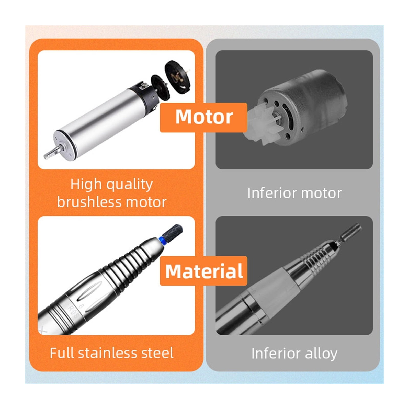 Professional Nail Drill Machine With LCD Display, Portable Rechargeable Manicure Drill Pen, Tools For Gel Removing ,Low Noise