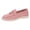 Pink, variant on Suede Loafers for Women Dressy Fringe Slip on Flat Shoes Casual Lightweight Outdoor Walking Driving Shoes Coffee Size 6.5