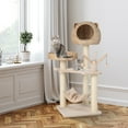 thumbnail image 3 of Costway 48" Tall Cat Tree Tower Multi-Level Play Activity Center withCondo Hammock Cushion, 3 of 10