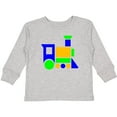 thumbnail image 3 of Inktastic Cute Colorful Train Boys or Girls Long Sleeve Toddler T-Shirt, 3 of 5
