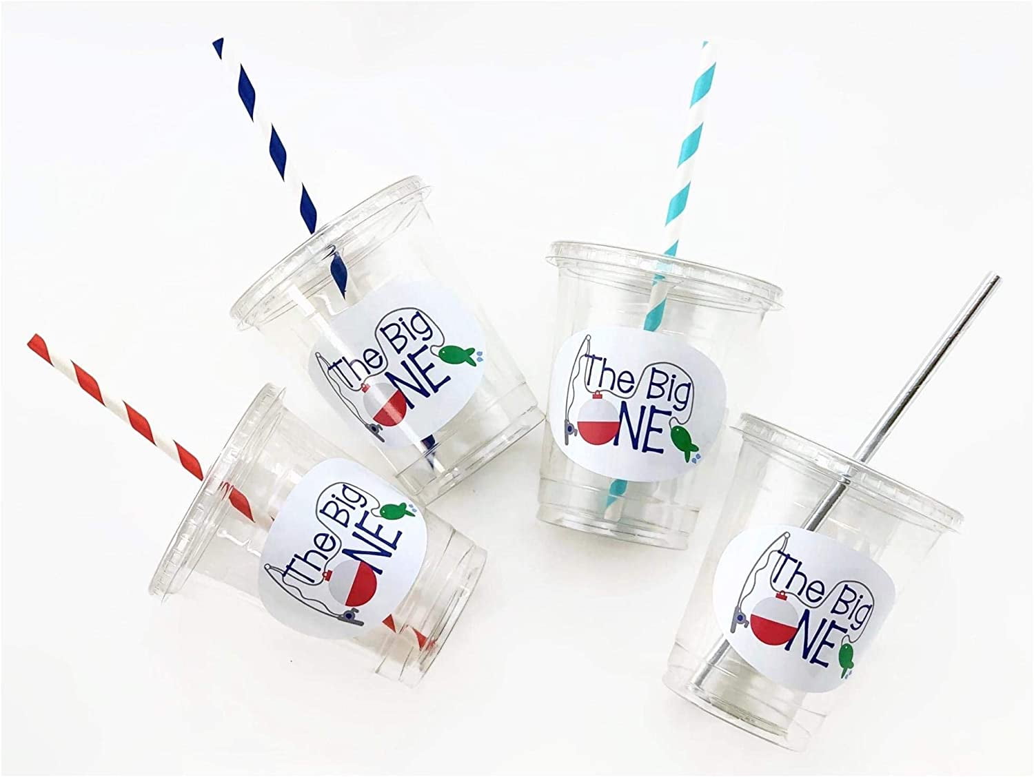 Fishing Theme Party Straws Set of 12 Fishing Theme Party Straws Set of 12