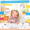 thumbnail image 4 of Busy Book HAN-MM para niños pequeños de 1 a 3 años Montessori, 30 temas, 4 of 7