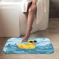 thumbnail image 4 of 1pc Duck Pattern Absorbent Non-Slip Bathroom Thickened Flannel Rug Decor,Soft,Quick Drying,Suitable For Indoor/outdoor Use,Bathrooms,Bedrooms,Kitchens,Terrace,Laundry Rooms,16"x24", 4 of 9
