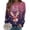 Purple, variant on Futezty Christmas Sweatshirts for Women Novelty Funny Santa Xmas Tree Graphic Pullover Tops Loose Casual Fleece Shirts