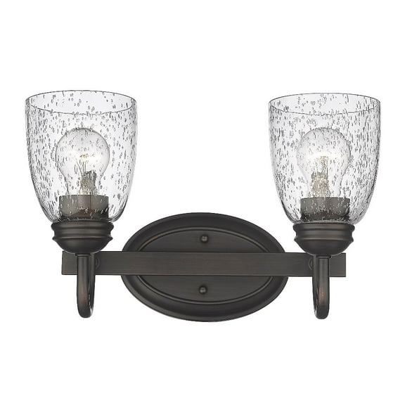 Golden Lighting Parrish 2-light Vanity in Rubbed Bronze
