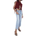 thumbnail image 2 of VISgogo Chaleco con cuello vuelto para mujer, tops cortos sin mangas de color liso con botones, verde militar/negro/marrón/rojo vino VISgogo  moda, 2 of 9