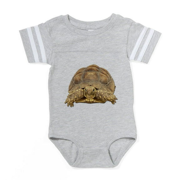 CafePress - FIN Tortoise CROP.P... - Cute Infant Baby Football Bodysuit