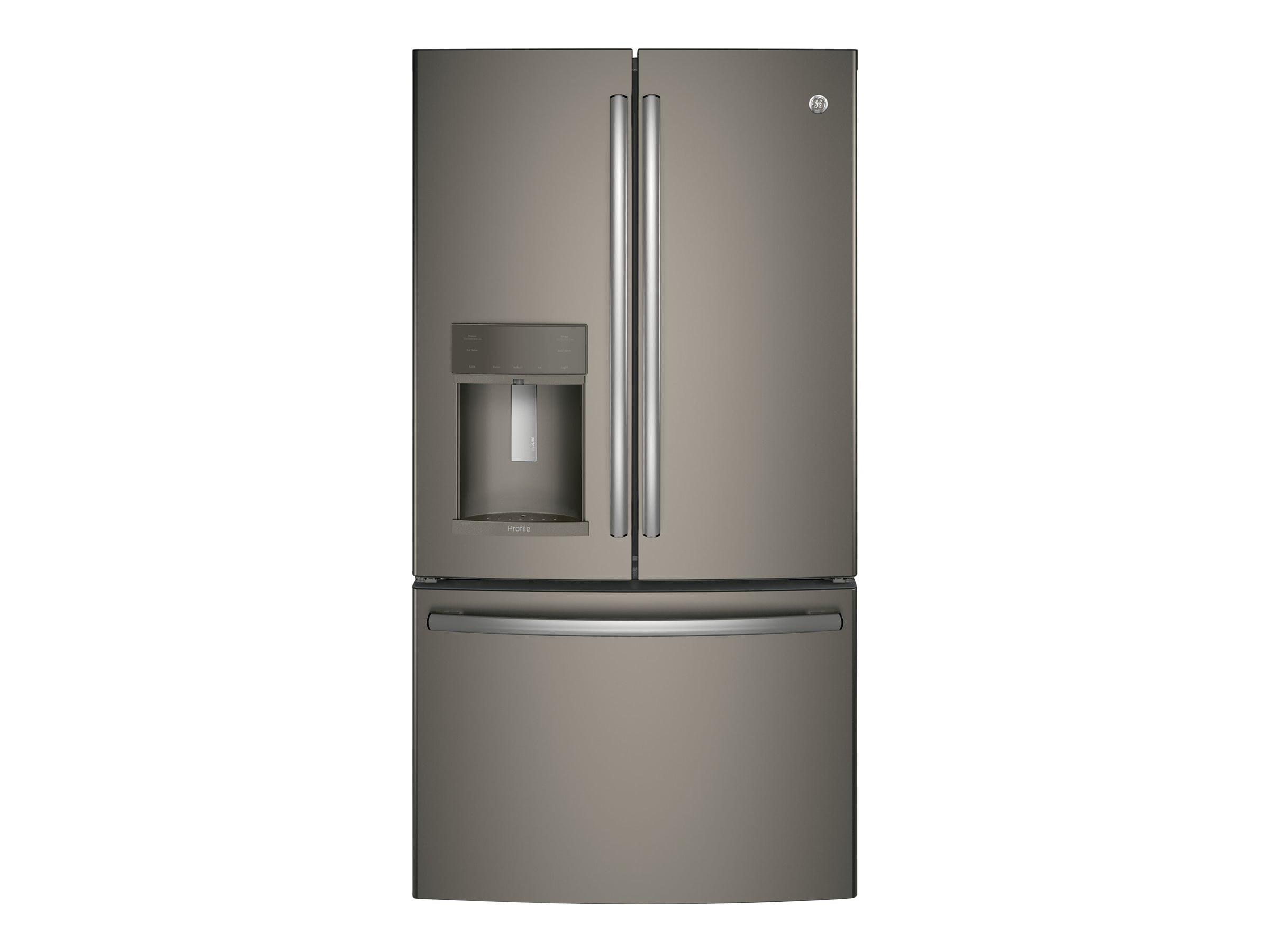 Ge Profile Pye22kmkes Refrigerator Freezer French Style With Water Dispenser Ice Dispenser Freestanding Width 35 7 In Depth 31 3 In Height 69 9 In 22 2 Cu Ft Slate Walmart Com Walmart Com