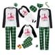 thumbnail image 1 of Pijamas familiares navideños a juego, conjuntos de pijamas navideños en julio, flamenco, Santa, Verde, 1 of 4