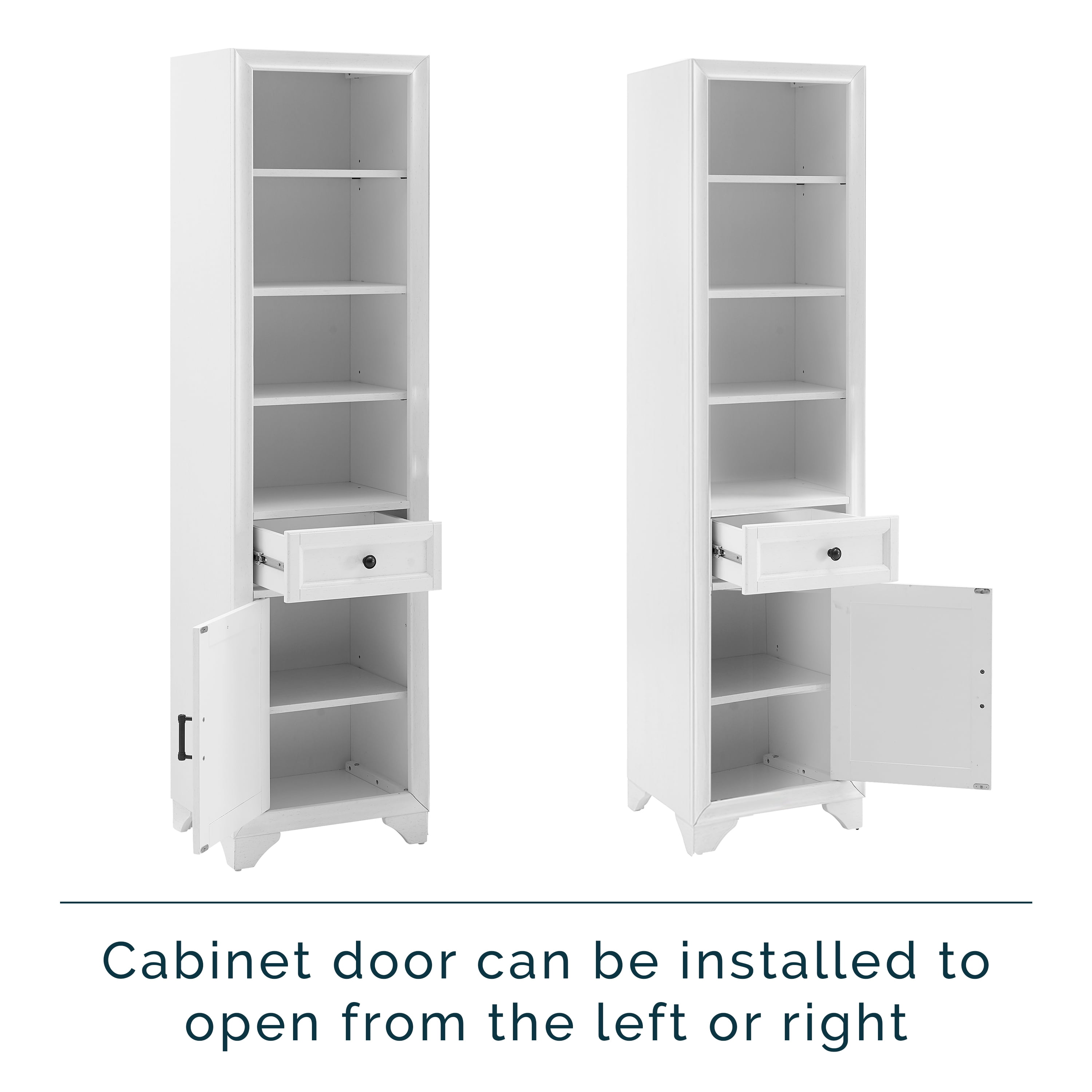 Crosley Furniture Tara 3-Piece Pantry Storage Cabinet Set with Shelves, Kitchen, Dining, or Laundry Room
