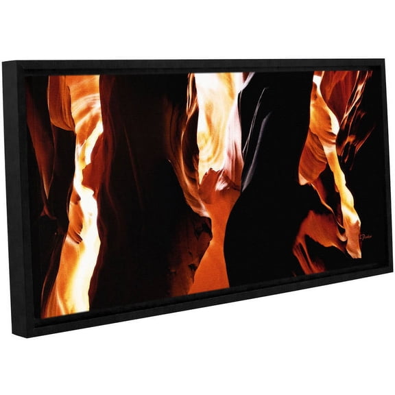 ArtWall Linda Parker "Slot Canyon Light From Above 3" Gallery-wrapped Floater-framed Canvas