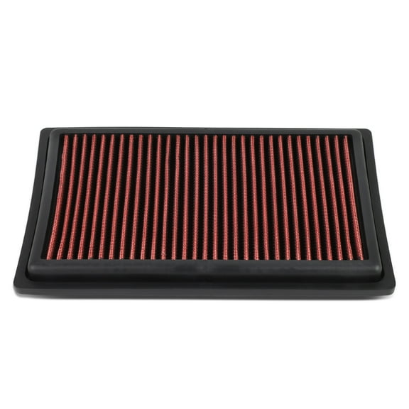 DNA Motoring AFPN-190-RD For 2015 to 2019 Mercedes to Benz C300 / C350E / E300 / GCL300 / SLC300 Washable Drop-In Air Filter Panel Red 16 17 18