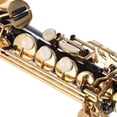 thumbnail image 2 of Riwcyla Brass Straight Soprano Sax Saxophone Bb B Flat Woodwind Instrument Natural Shell Carve Pattern with Carrying Case Gloves Cleaning Cloth Straps Cleaning Rod, 2 of 6