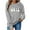Gray, variant on Halloween Womens Sweatshirts Crewneck Ghost Printed Shirts Fall Winter Long Sleeve Sweaters Casual Blouses Loose Fitting Hoodless Sweatshirt Pullover Top Halloween Costumes
