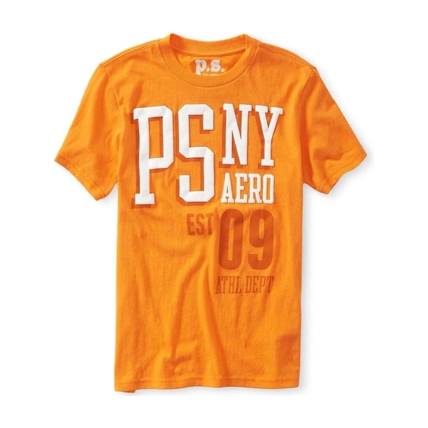 Camiseta gráfica Aeropostale Boys PSNY, naranja, M (10)