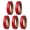 Red, variant on 5 Roll Racquet Grip Finishing Tape Overgrip Compound Sealing Tapes Tennis Squash Racket Grip Tape Racket Accessories