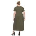 thumbnail image 4 of White Mark Robe Maxi à Manches Courtes pour Femmes, 4 of 6