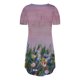 thumbnail image 5 of Moda Mujer Vestidos Verano Casual Cuello en V Manga corta Botón Bolsillos Vacaciones Playa Mini vestido Fridja qw6354, 5 of 5