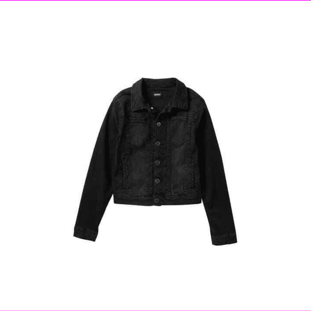 hudson black denim jacket