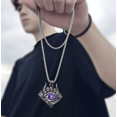 thumbnail image 4 of Türkiye Devil Eye collar Dark Skull Blue Eye colgante joyería Ac Jacmel Jewelry JM, 4 of 5