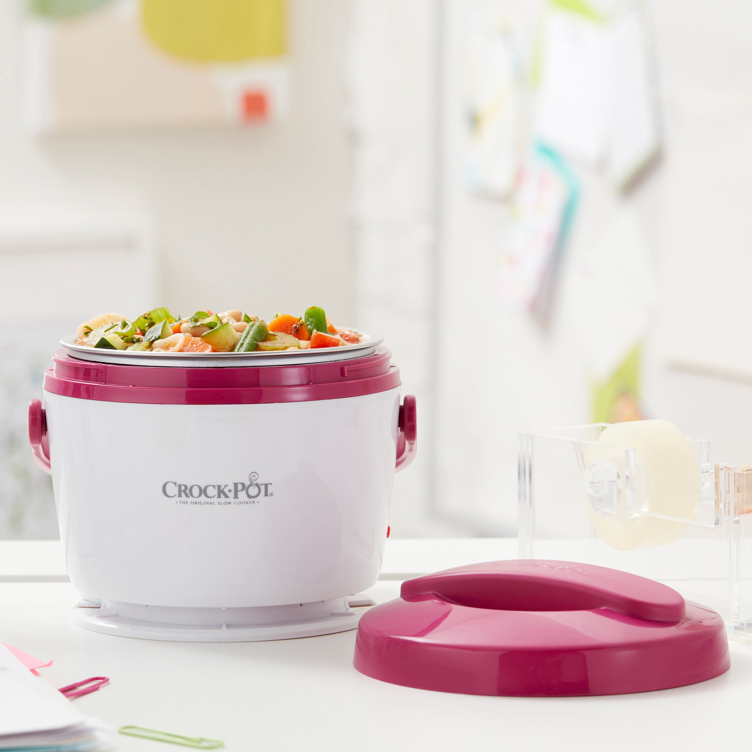 Crock-Pot 8 in Food Warmer, Pink, Dishwasher-safe