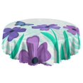 thumbnail image 5 of 60 Inch Round Lace Tablecloth Water Resistant Washable, Monarch Butterfly Aesthetic, 5 of 5