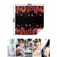 thumbnail image 4 of Red Leaf Cloth Napkins Set of 4 Reusable Dinner Napkins, Fall Plant Country Vintage Watercolor Black Cocktail Napkin Washable Table Napkins for Wedding/Holiday Party/Baby Shower 20"x20", 4 of 7