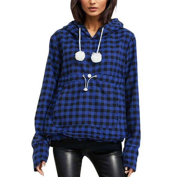 Hoodies for Women Large Zip Hoodies Women Fuzzy Sweatshirt Cute Pullovers for Pullover Sweatshirts Hoodie Oversized Zip up Sweaters Sweatshirt with Hoodie Long Length Blue M