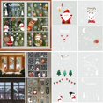 thumbnail image 4 of Pegatinas de Feliz Navidad para el hogar, decoración de ventana, copo de nieve, Papá Noel, alce, muñeco de nieve, pegatina de pared, decoración de escaparate, 2024, 4 of 4