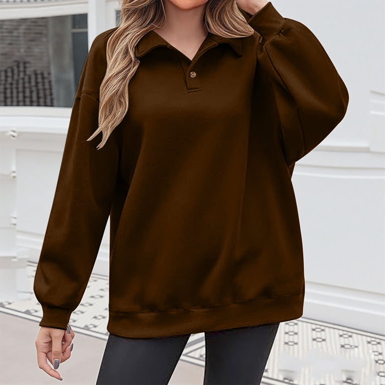 Women's Color Block Long Sleeve Top - Casual Round Neck T-Shirt With Pocket