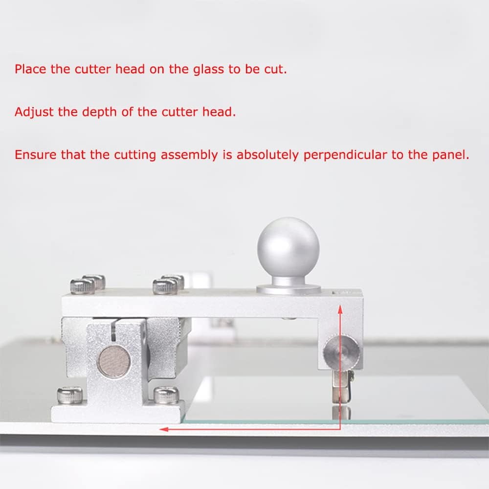 EQCOTWEA ITO Conductive Glass Cutter FTO/AZO/Quartz Glass Cutting Table 13.7*9.8"