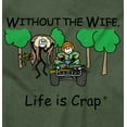 thumbnail image 2 of Funny Hunter Husband Hunting Humor Men's Big & Tall Crewneck Graphic Tee Brisco Brands 3X, 2 of 5
