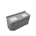 thumbnail image 7 of 61 in. Composite Stone Vanity Top in Concrete Gray with White Basins, 7 of 7