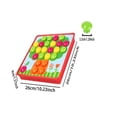 thumbnail image 2 of Color Matching Mosaic Pegboard Early Learning Educational Toys, Fine Motor Skills Game, Preschool Learning Toys, 58 Pcs Button Art Toys For Toddlers, Toddler Activities Crafts, 2 of 4