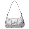 thumbnail image 1 of Bolso hombro para mujer a la moda gran capacidad Y2K con forma corazón axilas un Color sólido PU ​​bolso Simple, 1 of 9