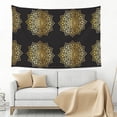 thumbnail image 3 of Gaeub Gold Mandala Print Tapestry Wall Hanging(60x40 inches),Tapestry Home Decor,Wall Art for Living Room Bedroom Home Decor, 3 of 8