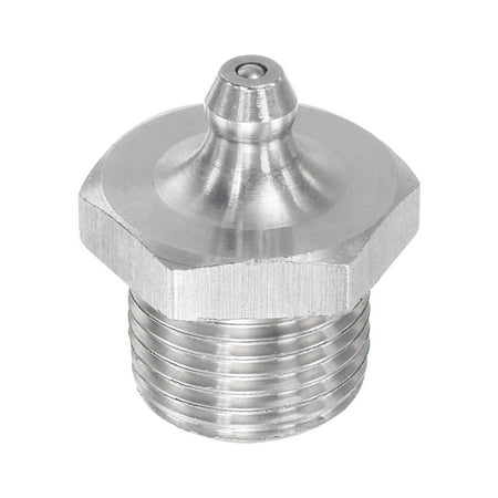 

Uxcell Metric Stainless Steel Straight Hydraulic Grease Fitting M18 x 1.5mm Thread