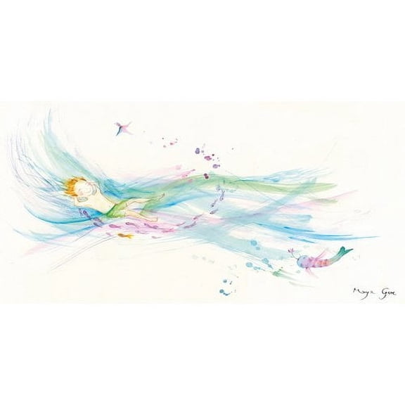 Marmont Hill "Sea of Love" by Maya Gur Painting Print on Wrapped Canvas