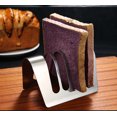 thumbnail image 1 of Toast Rack Bread Holder 4 Slice Slots Bread Loaf Stand Acier inoxydable Outil Grille de refroidissement Bread Rack, 1 of 5