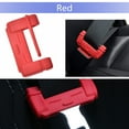 thumbnail image 5 of PIT66 2Pcs Car Safety Seat Belt Buckle Clip Protector Trim Silicone Cover Universal Red, 5 of 7