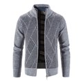 thumbnail image 2 of pstuiky camisas de hombre de manga larga, Sudadera deportiva de cuello alto grueso de manga larga de color sólido de moda para hombre Tops de hombre xxxl, 2 of 5