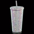 thumbnail image 1 of Elegant Rhinestone-Encrusted Insulated Stainless Steel Tumbler with Straw - Double-Layer Design, Vibrant Crystal Embellishments, Perfect for Coffee or Tea, Gift Item, Coffee Tumbler | Elegant Tumbler, 1 of 10