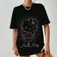 thumbnail image 3 of Camiseta de verano con estampado 3D de Hello Kitty para mujer, remera Harajuku de gran tamaño para niña, ropa nueva de manga corta con cuello redondo, 3 of 5