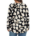 thumbnail image 3 of Fantaslook Womens Plus Size Tops Fall Long Sleeve Shirts Crew Neck Casual Loose Tunic Blouses, 3 of 5