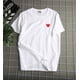 thumbnail image 1 of PLAY Camiseta Love Bordada Hombres Y Mujeres Blanco Y Negro Algodón Puro Pareja Estudiantes Manga Corta Gao Jiahui  unisex, 1 of 2