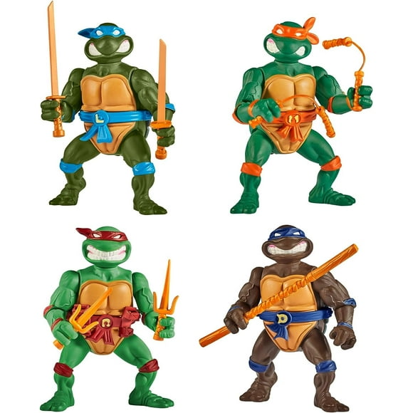 Teenage Mutant Ninja Turtles: Classic 4" Turtles 4-Pack Figure Bundle by Playmates Toys