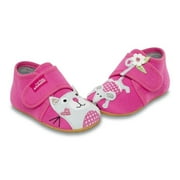 Girls Pink Slipper Littlie Cat & Mouse